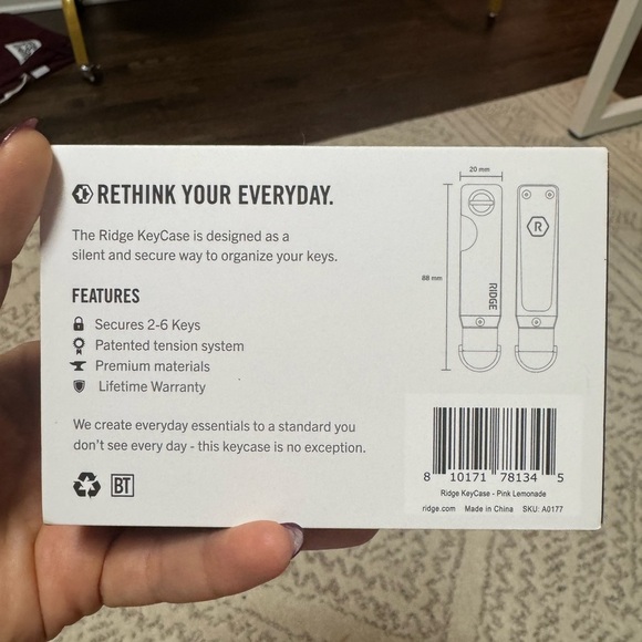 Ridge Pink Lemonade Keycase - Picture 2 of 3